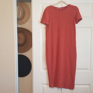 ZARA | knit midi dress, size L